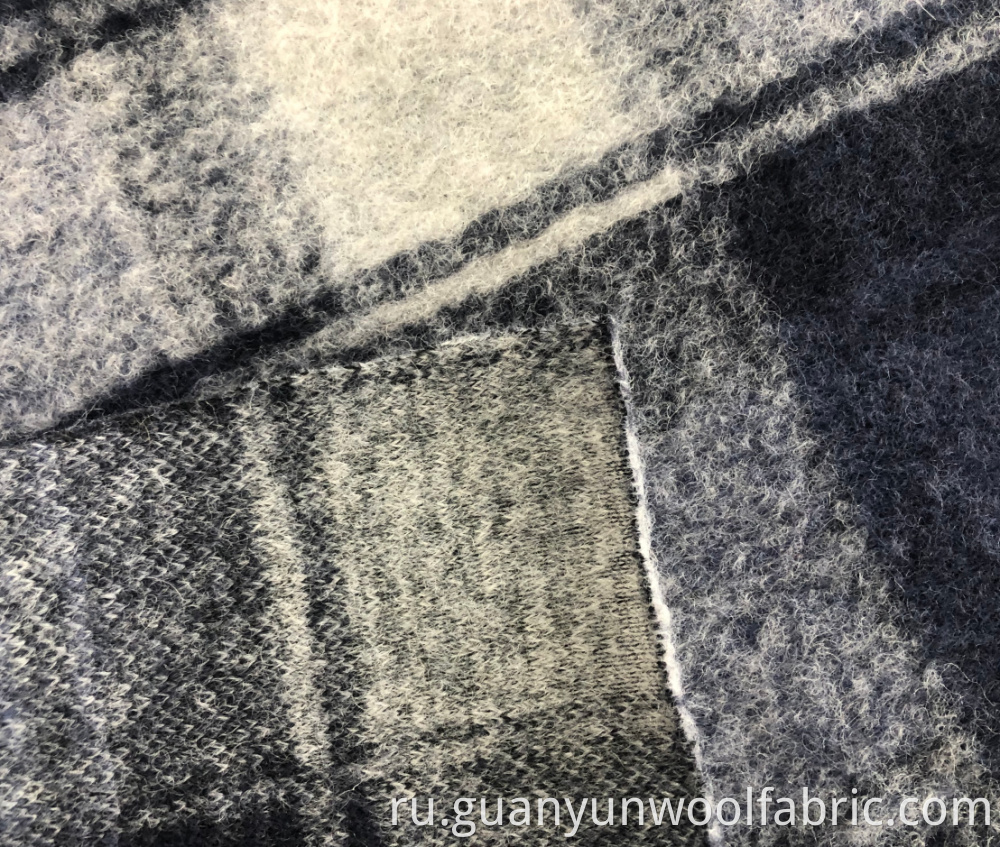 Plaid wool fabric